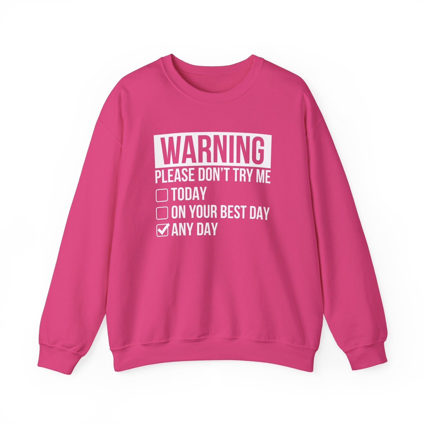 Please 'Don't Try Me' Sweatshirt