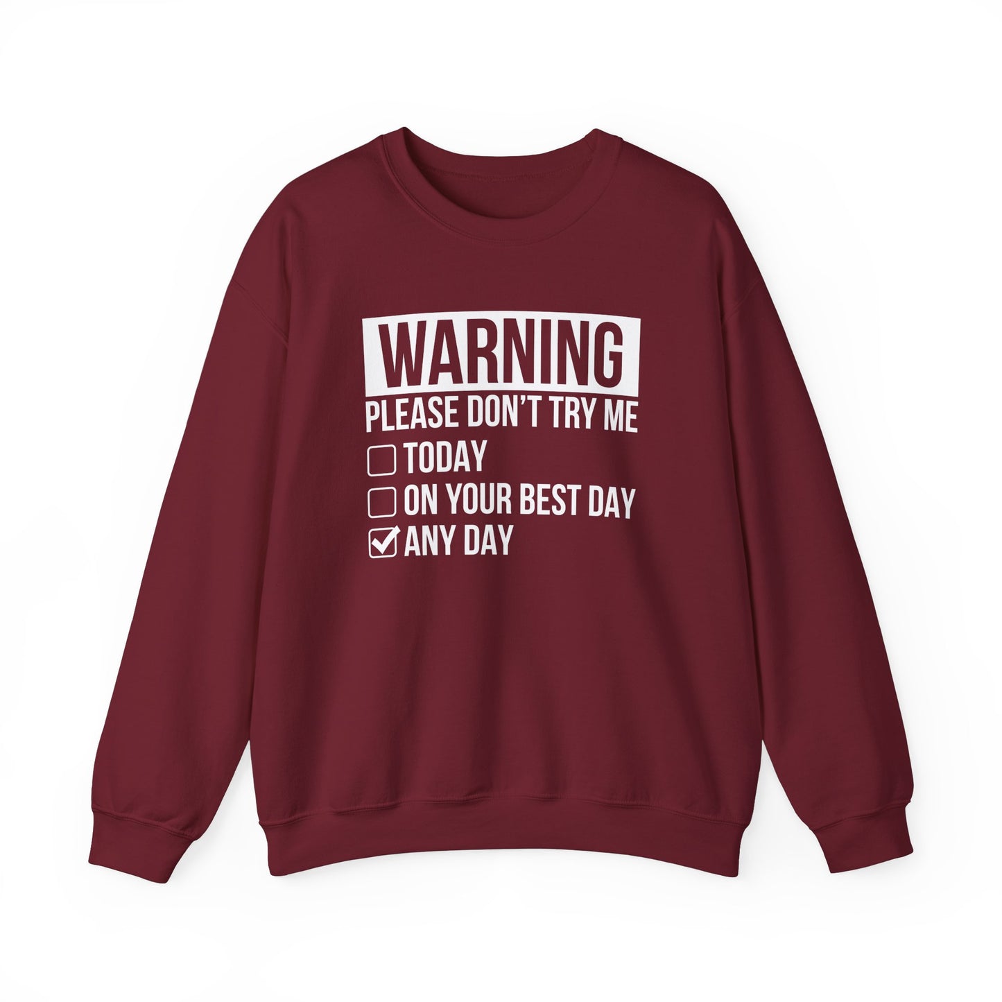 Please 'Don't Try Me' Sweatshirt